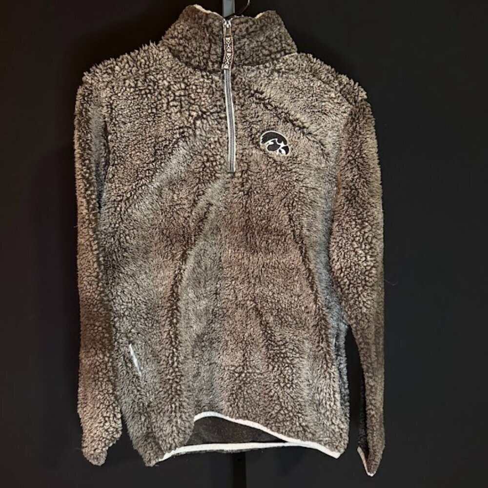 Summit Iowa Hawkeyes Sherpa Quarterzip Pullover